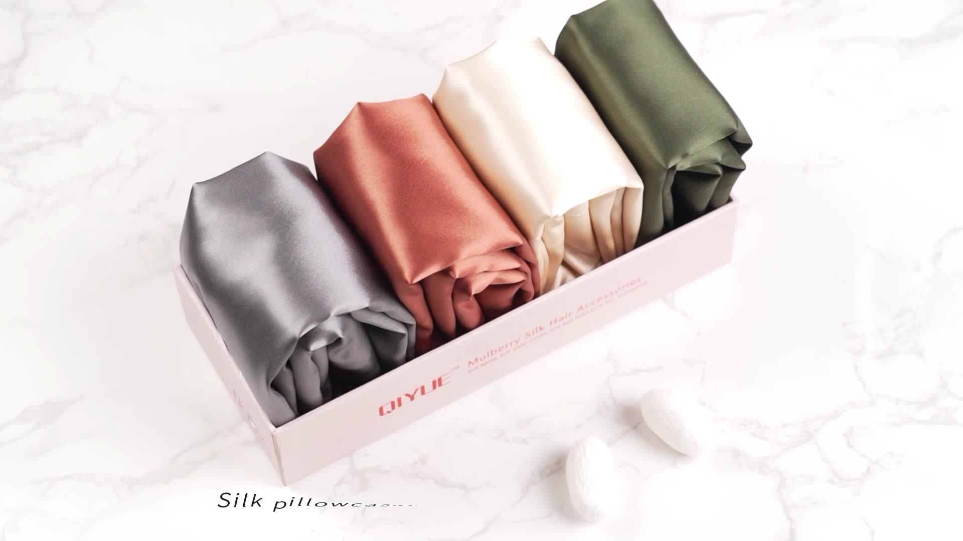 Luxury 22 Momme 100 Mulberry Silk Pillowcase With Box For Customized