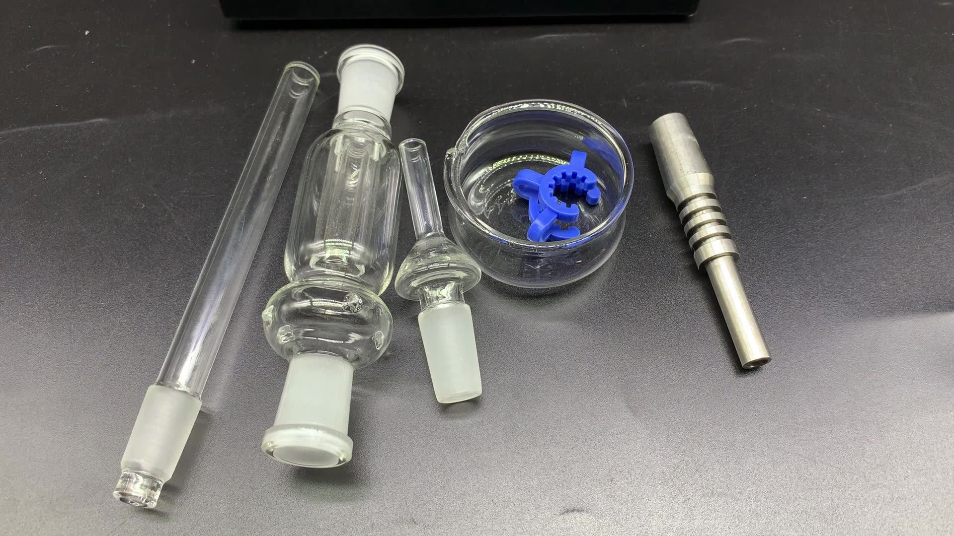 Wholesale Glass Bowl Weed Smoking Pipe Nectar Glass Filter Water Pipe Collector Gift Box Tobacco