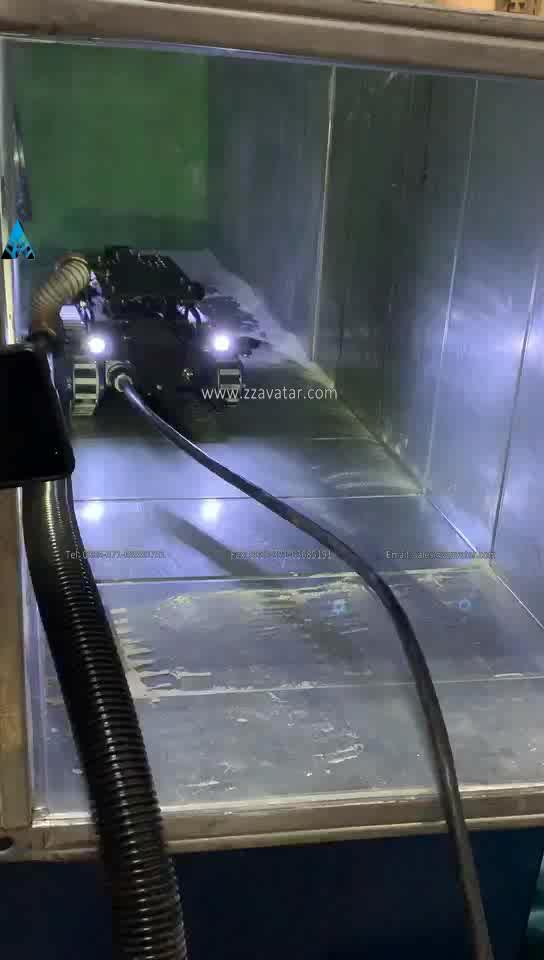 200550mm Large Hvac Duct Cleaning Robot Combined With Dust Collector