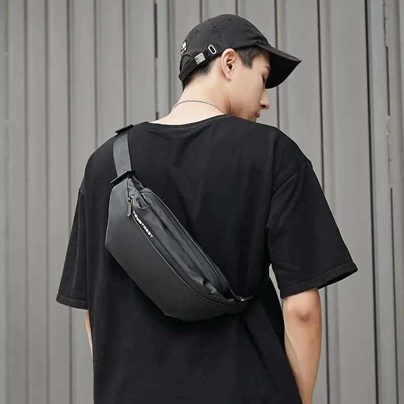 Outdoor waterproof chest bag fashion brand waist bag men's bag sports running phone bag boys casual shoulder messenger bag New