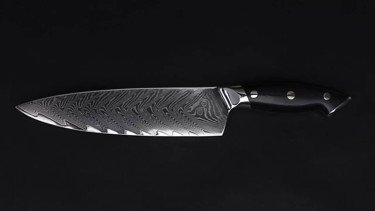 Homesen 8 Inch Vg10 67 Layer Japanese Steel Damascus Chef Knife