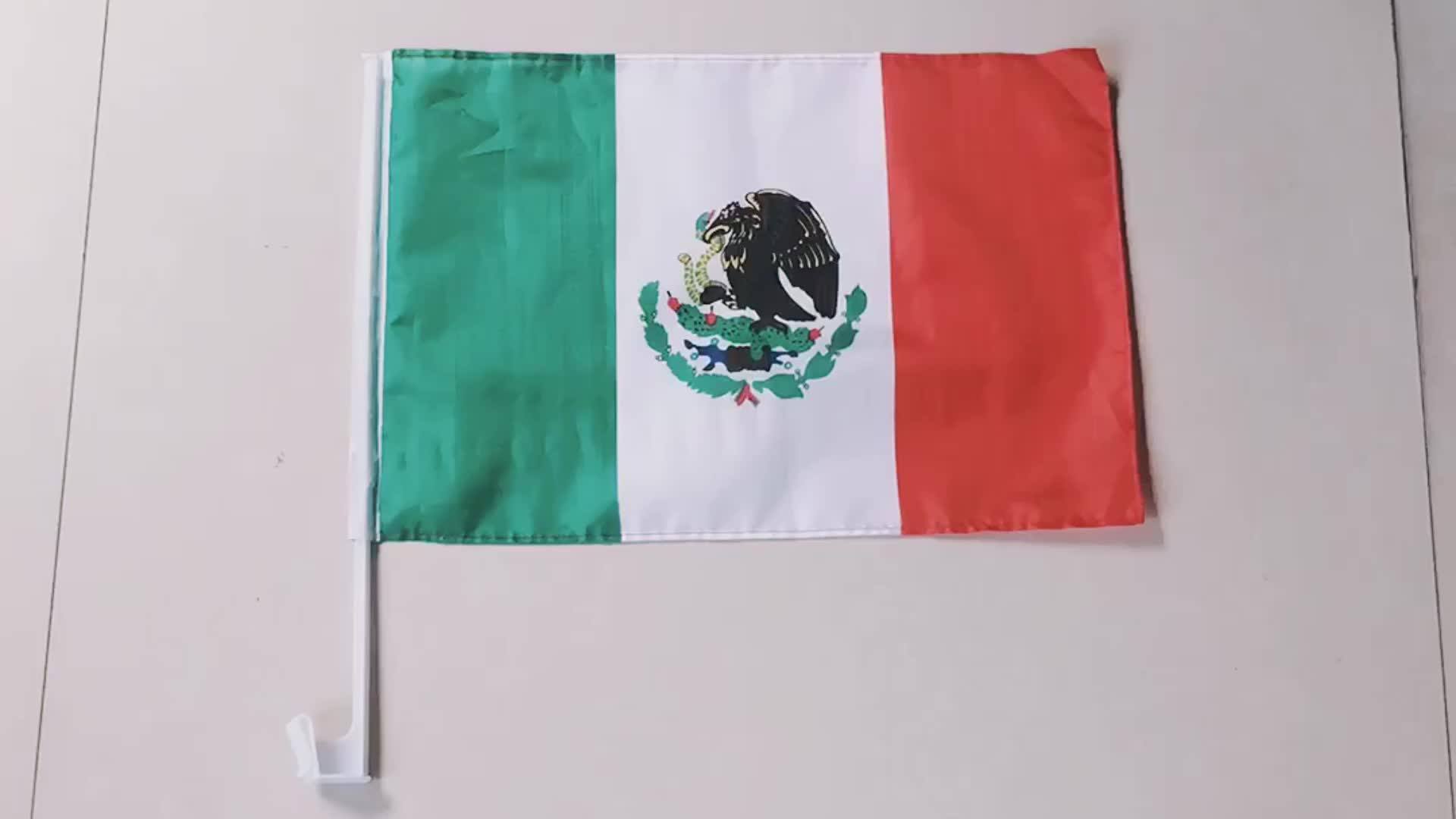 Wholesale World Cup American Suction Cup Mini Car Window Flag For Car