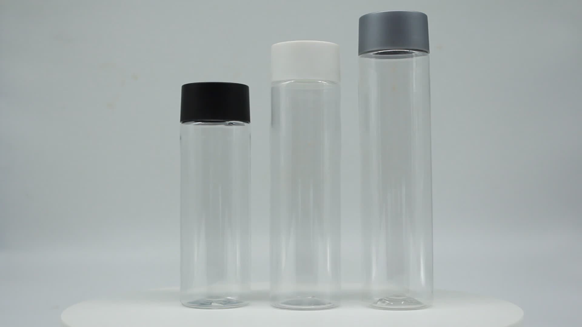 500ml 550ml Virgin Pet Plastic Food Grade Clear Cylinder Voss Juice