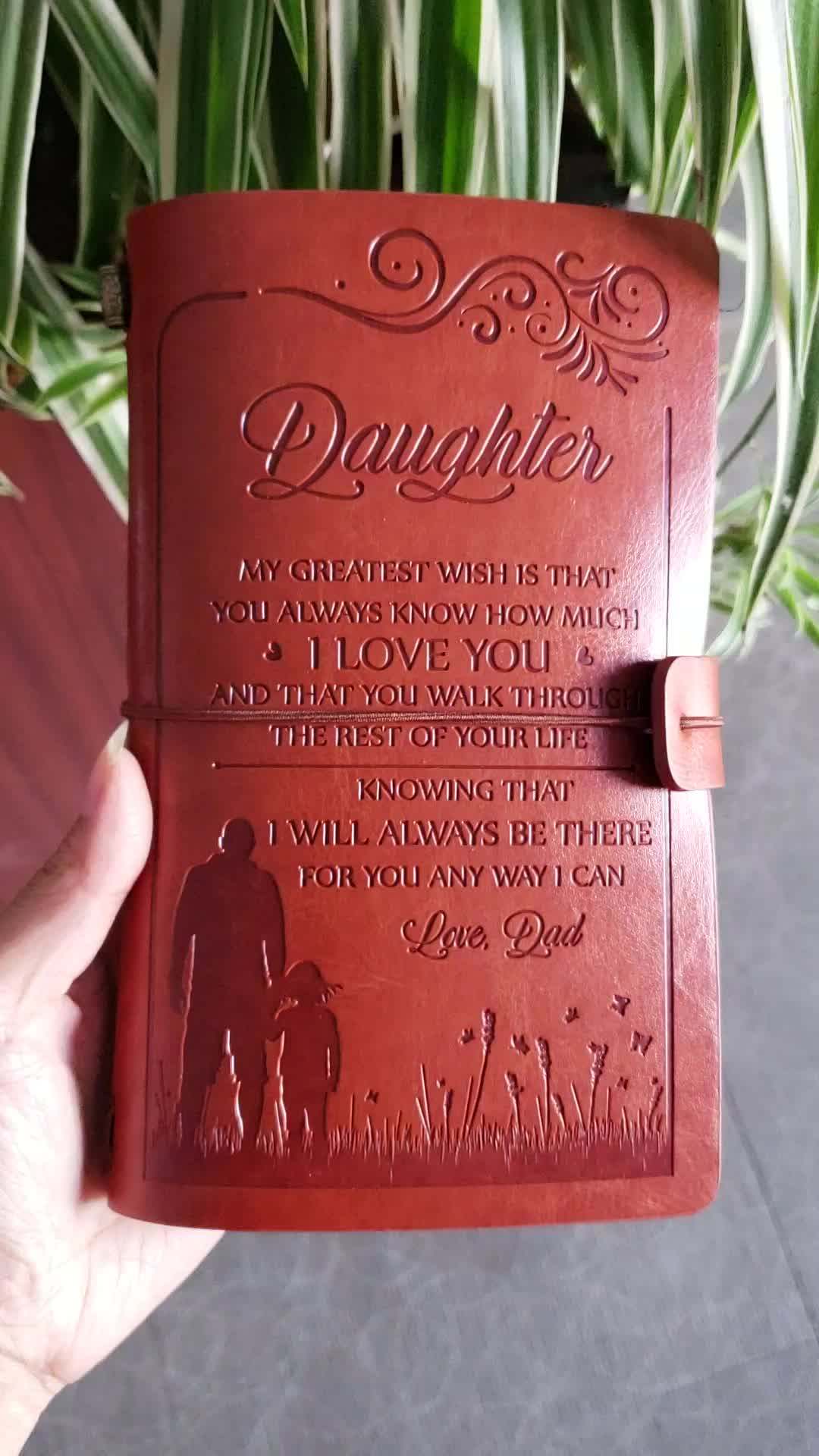 Unique Design To Granddaughter Mom Daughter Vintage Journal Customized