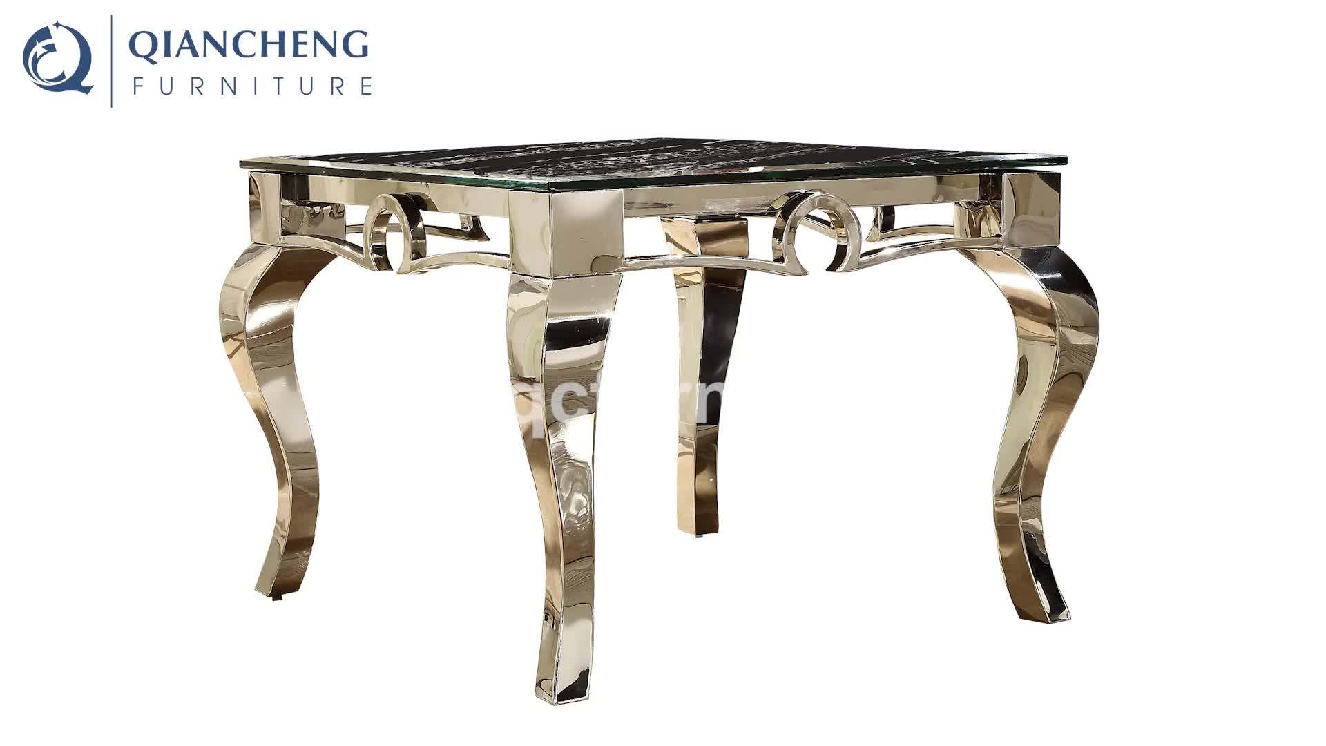 Popular Steel Legs Square Marble Side Tables For Living Room Buy