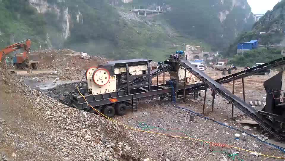 Limestone Mobile Crusher Stone Crushing Plant Price In