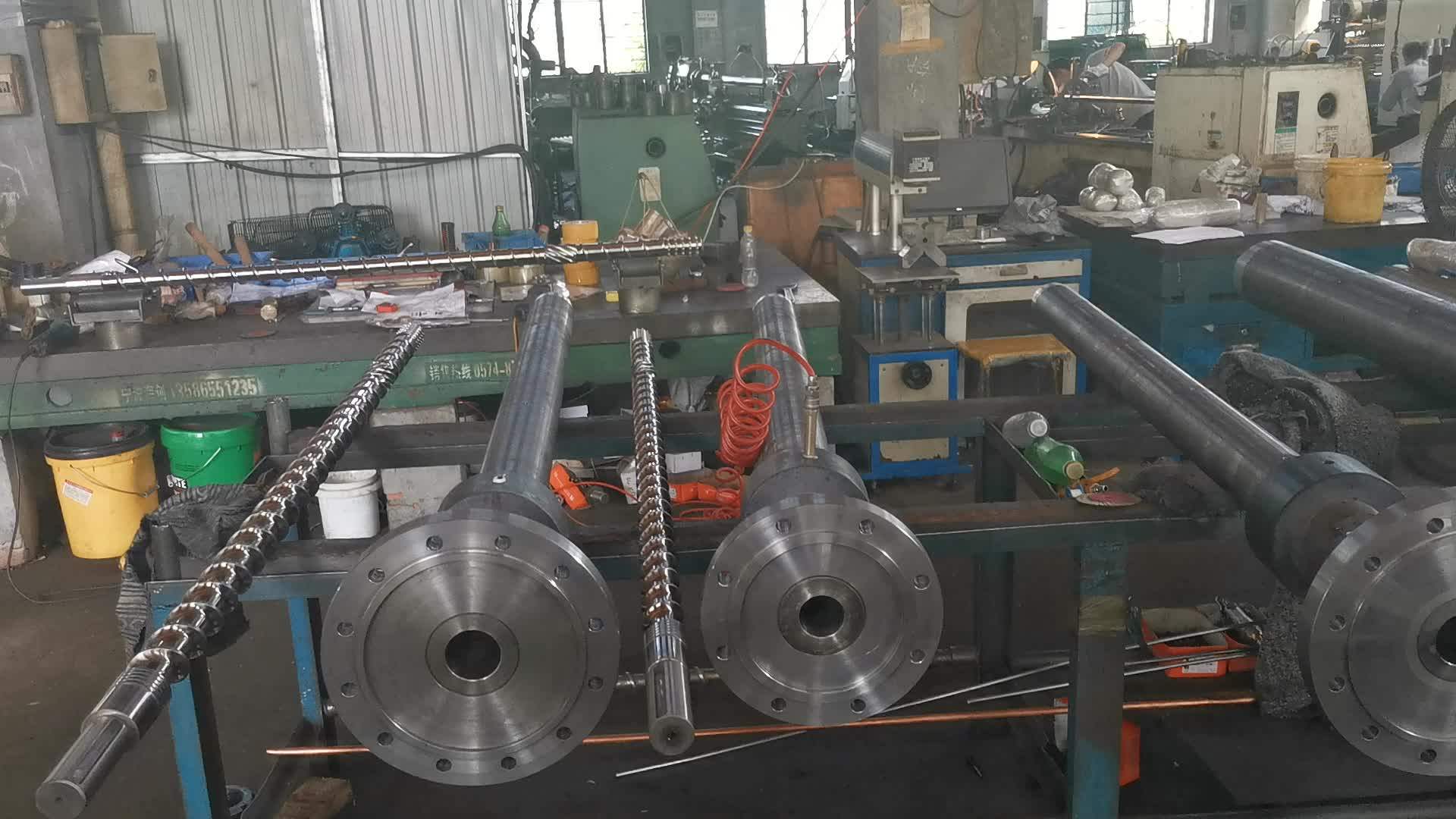 PVC Sheet Pipe Film High Frequency Quenching Single Screw and Barrel