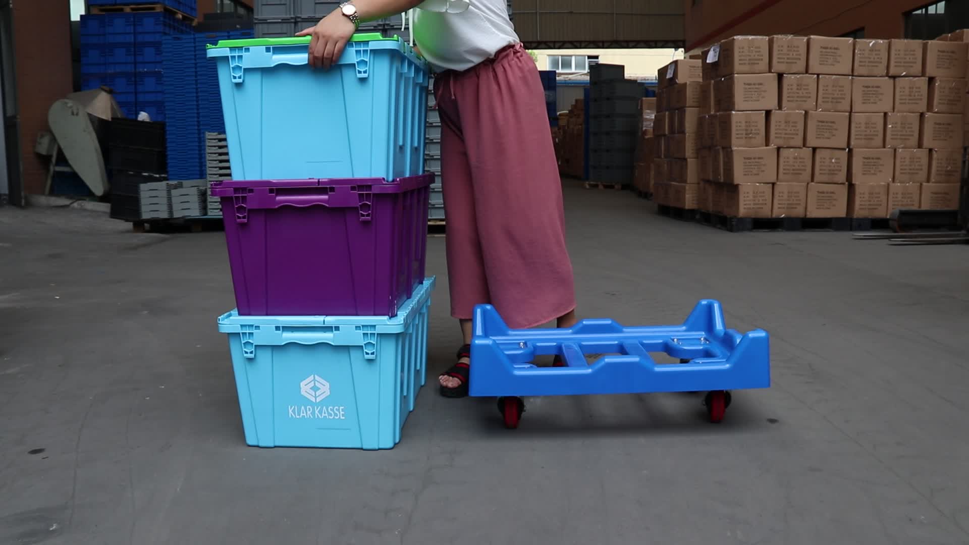 Attached Lid Containers Big Plastic Moving Box Buy Plastic Moving Box