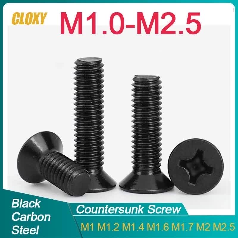 Petites Vis En Acier Inoxydable - Tête Phillips Plate - Tailles M1 à M2 - Lot Neuf - Fabriqué En Chine