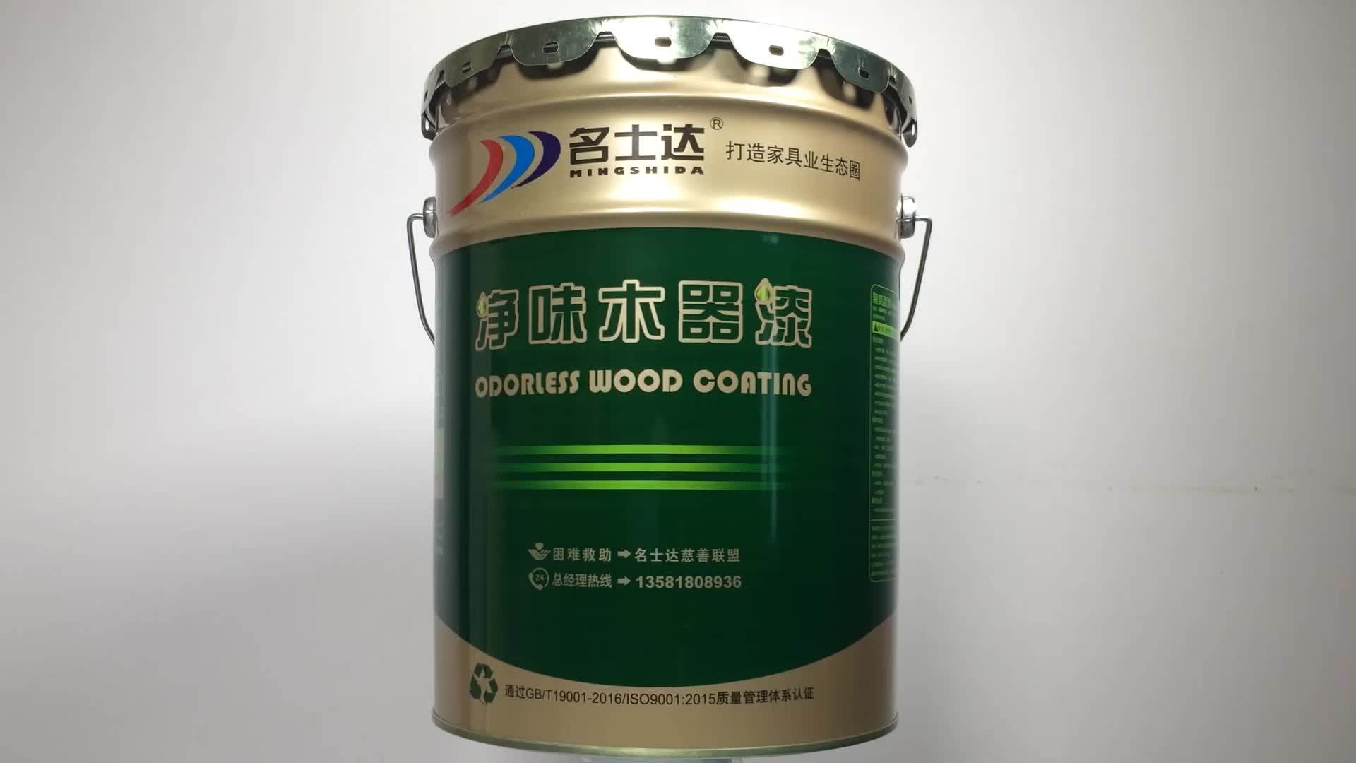 Pu Wood Furniture Polyester Liquid Coating Pure White Paint Top Coat