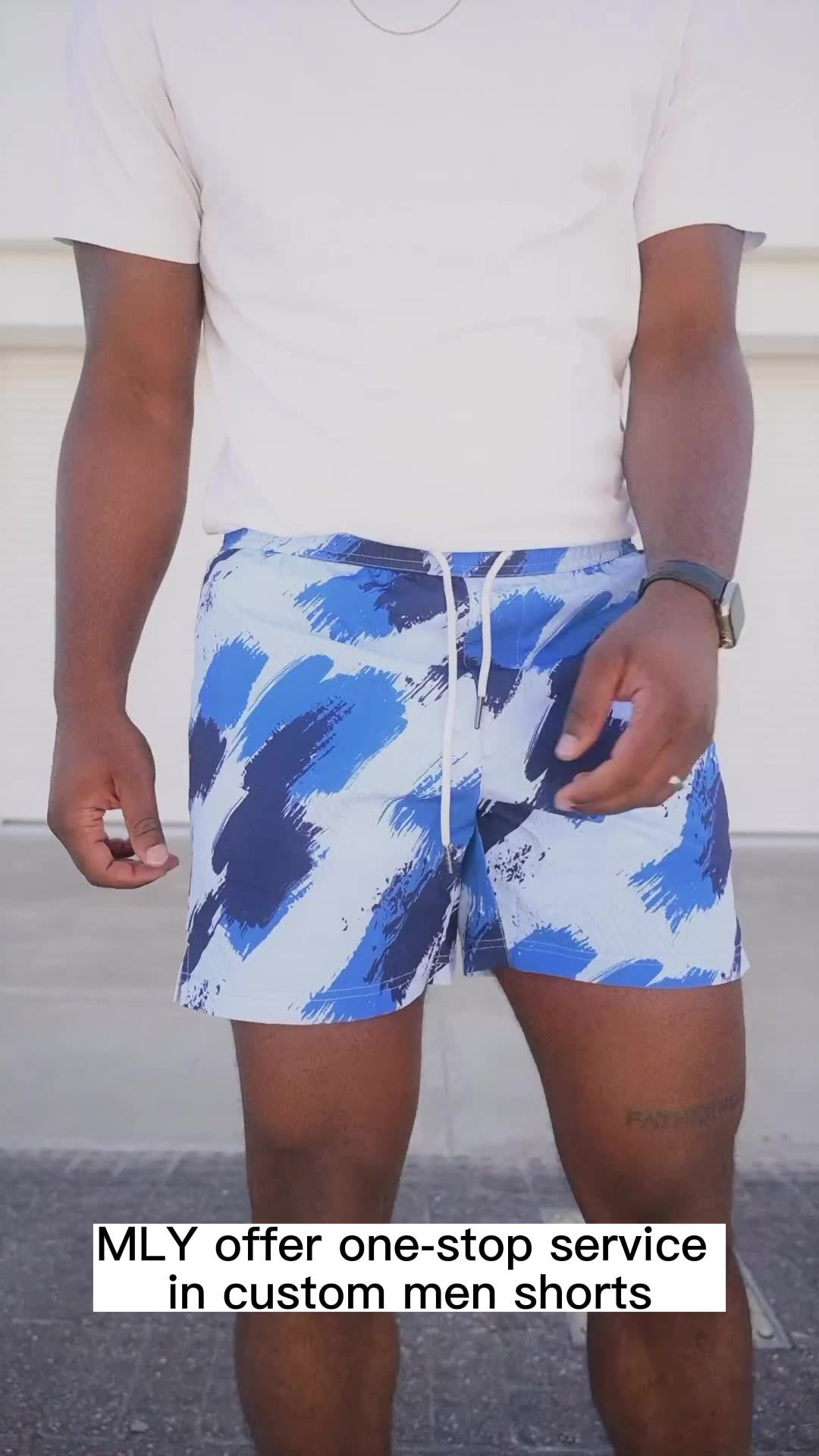 2 In 1 Mens Athletic Shorts Compression Liner Shorts With Towel Loop