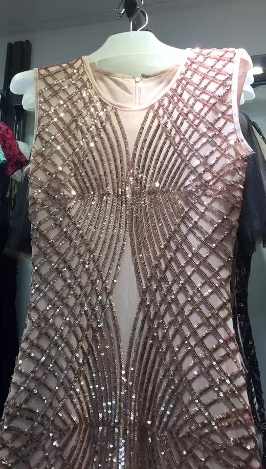 fish cut sequin gown