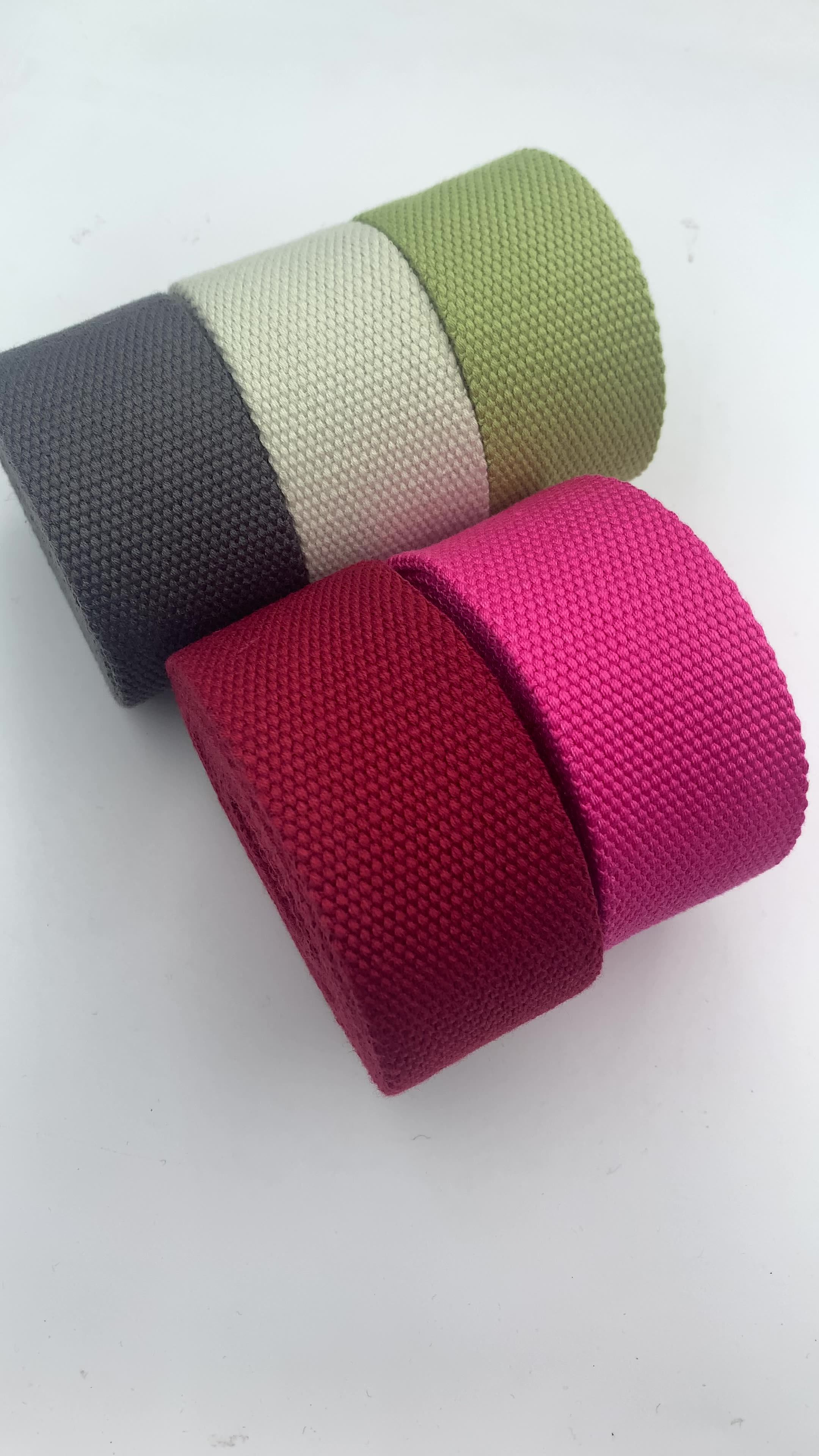 40mm Woven Cotton Plain Weaving Tape Bag Straps Thick Cotton bing