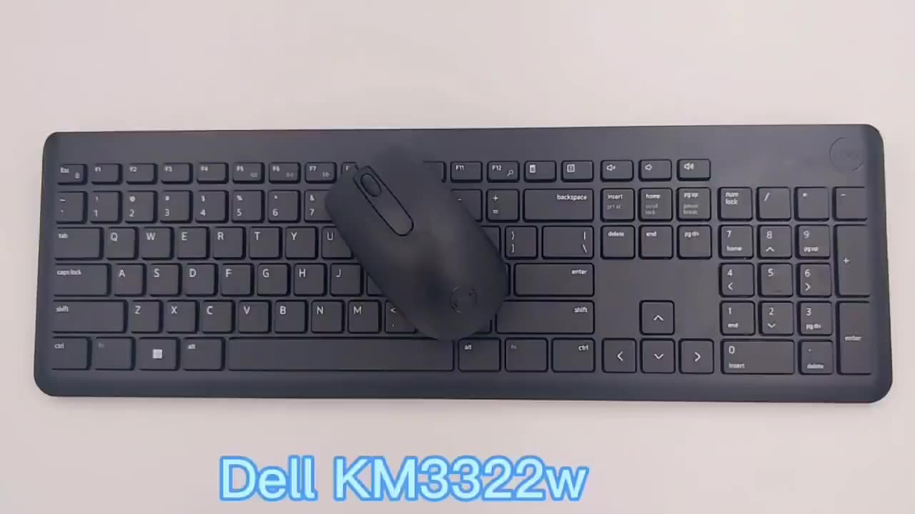 Dell Km3322w Wireless Keyboard Mouse 1000 Dpi Combo 2.4ghz Wireless