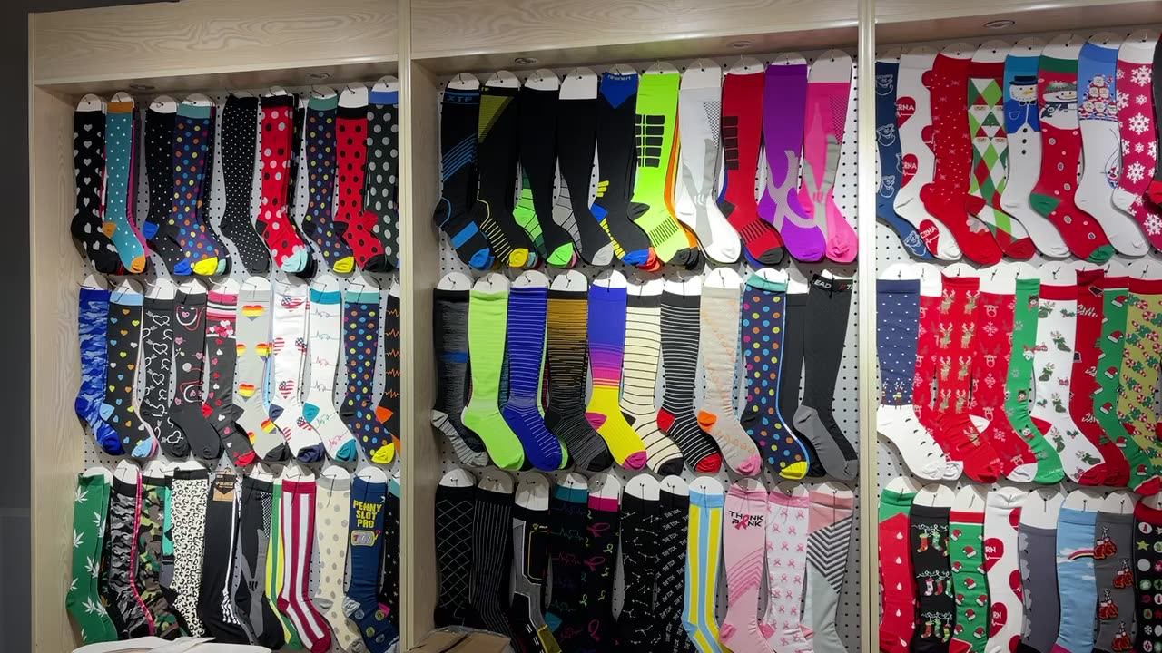 Unisex 20 30 Mmhg White Compression Socks Golf Plantar Fasciitis Buy