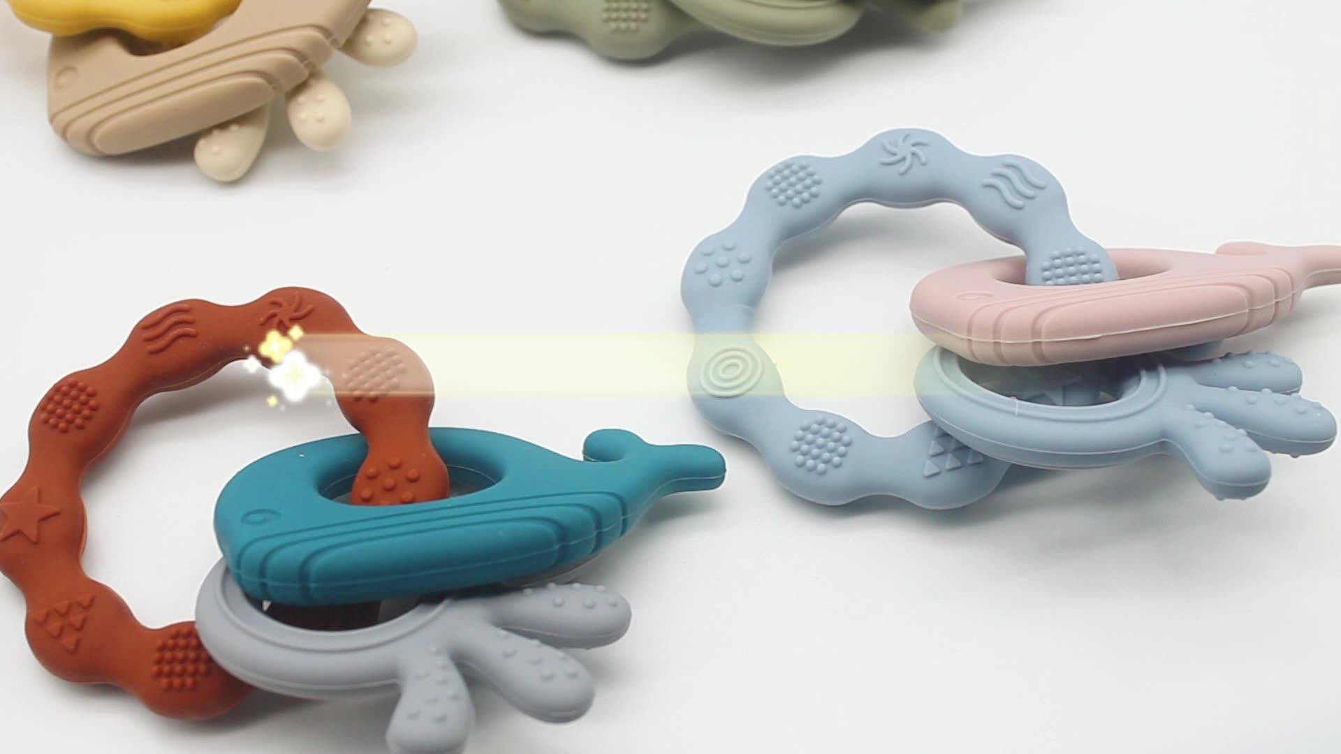 New Design Sensory Baby Teething Toys Gift Set Soft Bpa Free Baby