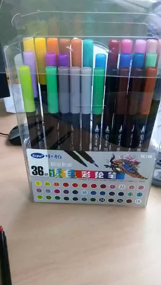 Amazon Hot Sell 12pcs Colored Pens Electric Air Marker Sprayer Airbrush