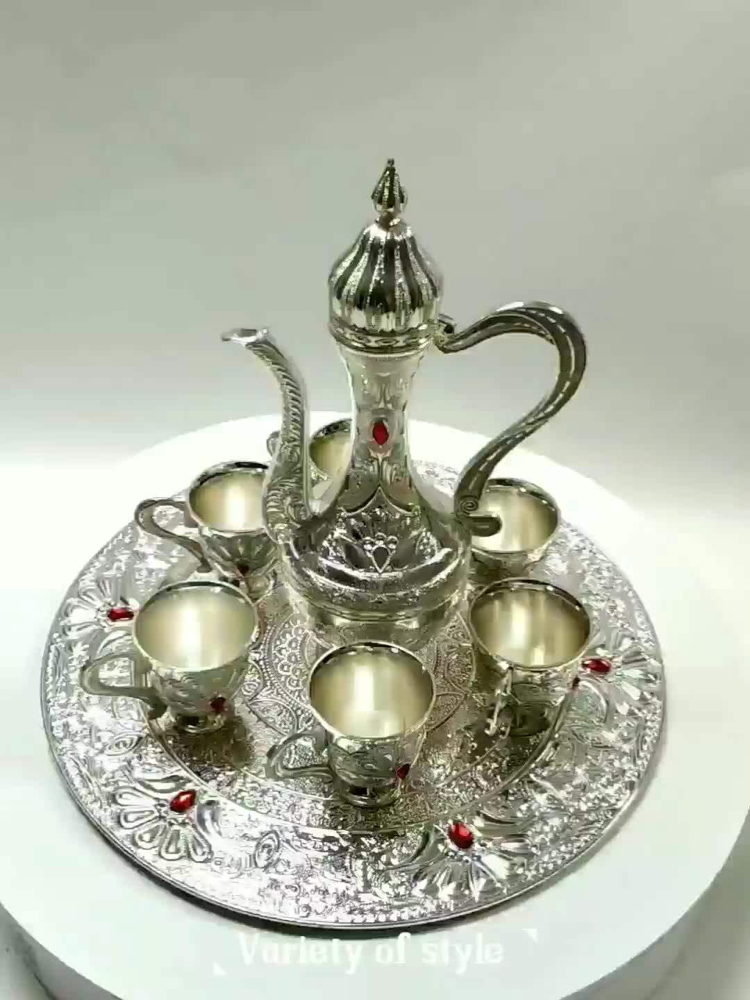 Tea Cup Sets Selling Products Middle East Gold/silver Coffee Sets With