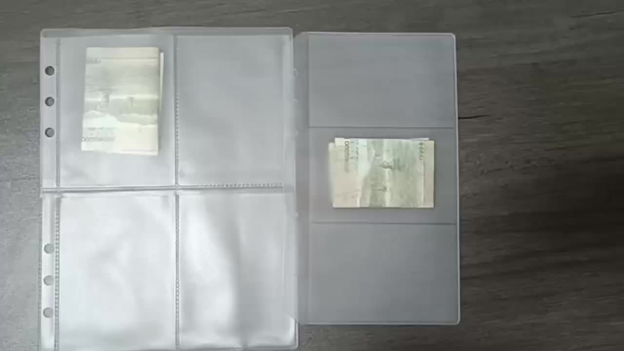 Custom Flexible Frosted Pvc 100 Envelope Savings Challenge Binder
