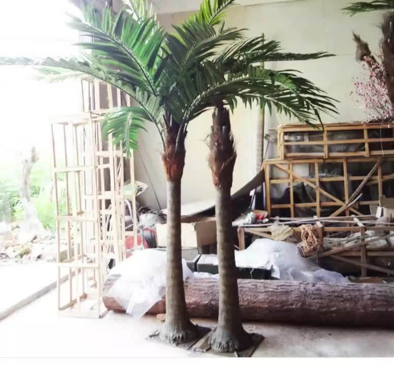 B0450 Fake Big Artifical Tall Plant Palm Tree Small Plastic Palm Trees
