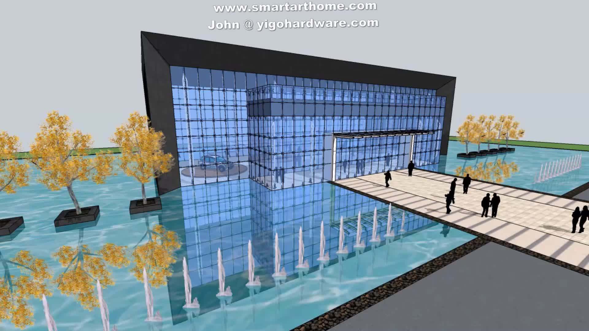 Exterior Aluminum Glass Wall Prices / Frameless Glass Curtain Wall