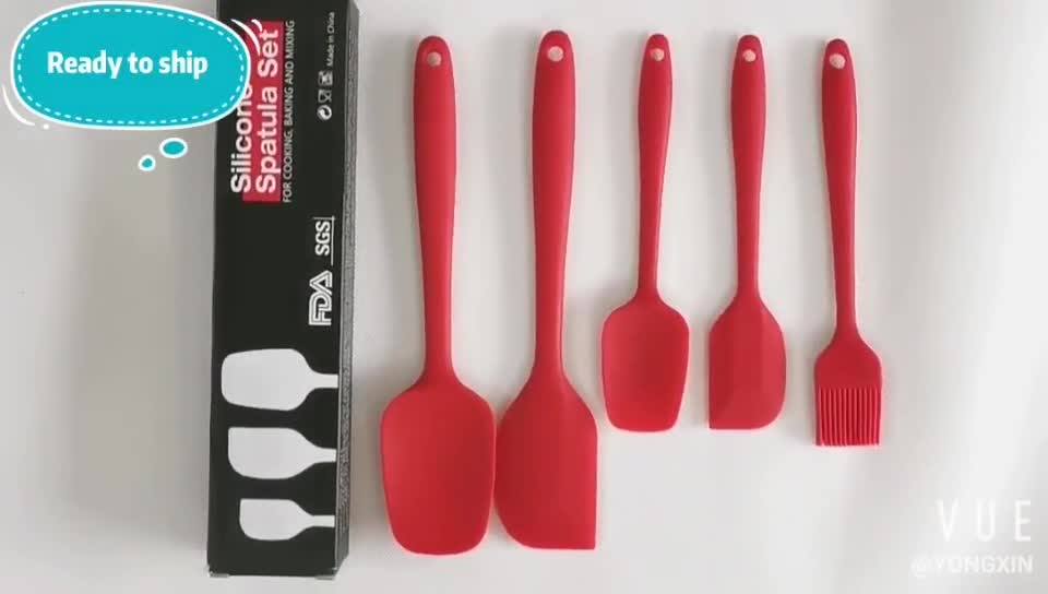 Heatresistant Silicone Rubber Cooking Utensils 3 Piece Spatulas