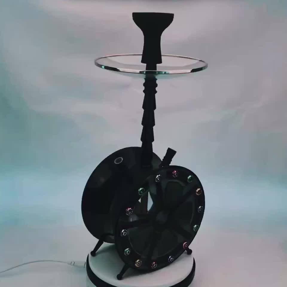 High Quality Aluminium Hookah 2018 Hookah Pipes Drum Shaped Height 54