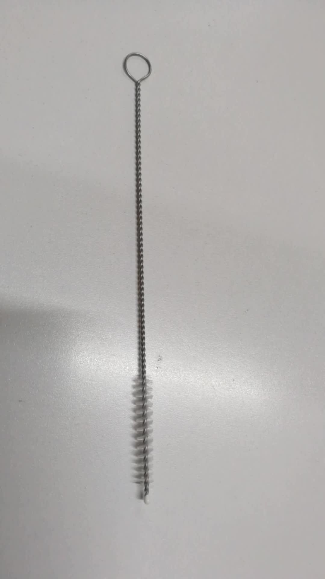 White Nylon Bristle Flexible Lab Test Tube Cleaning Twisted Wire Brushes Buy White Nylon