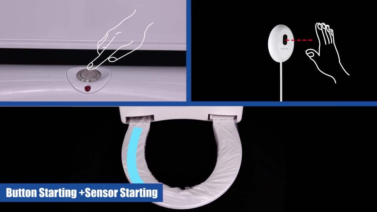 Disposable Public Sanitary Toilet Seat Cover With Sanitary Film For Commercial Shared Wc Hygiene