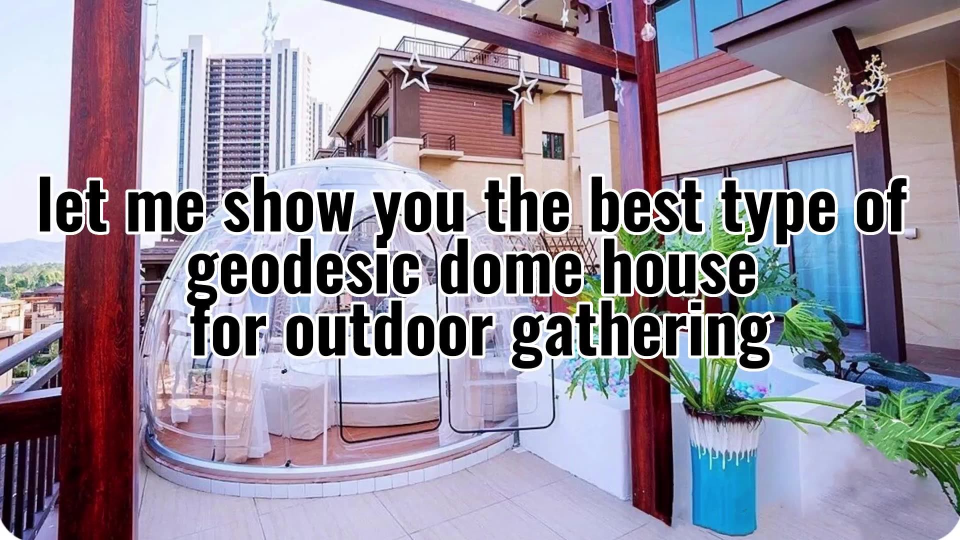 Outdoor Event Clear Waterproof Pvc Domes Glamping Geodesic Dome House
