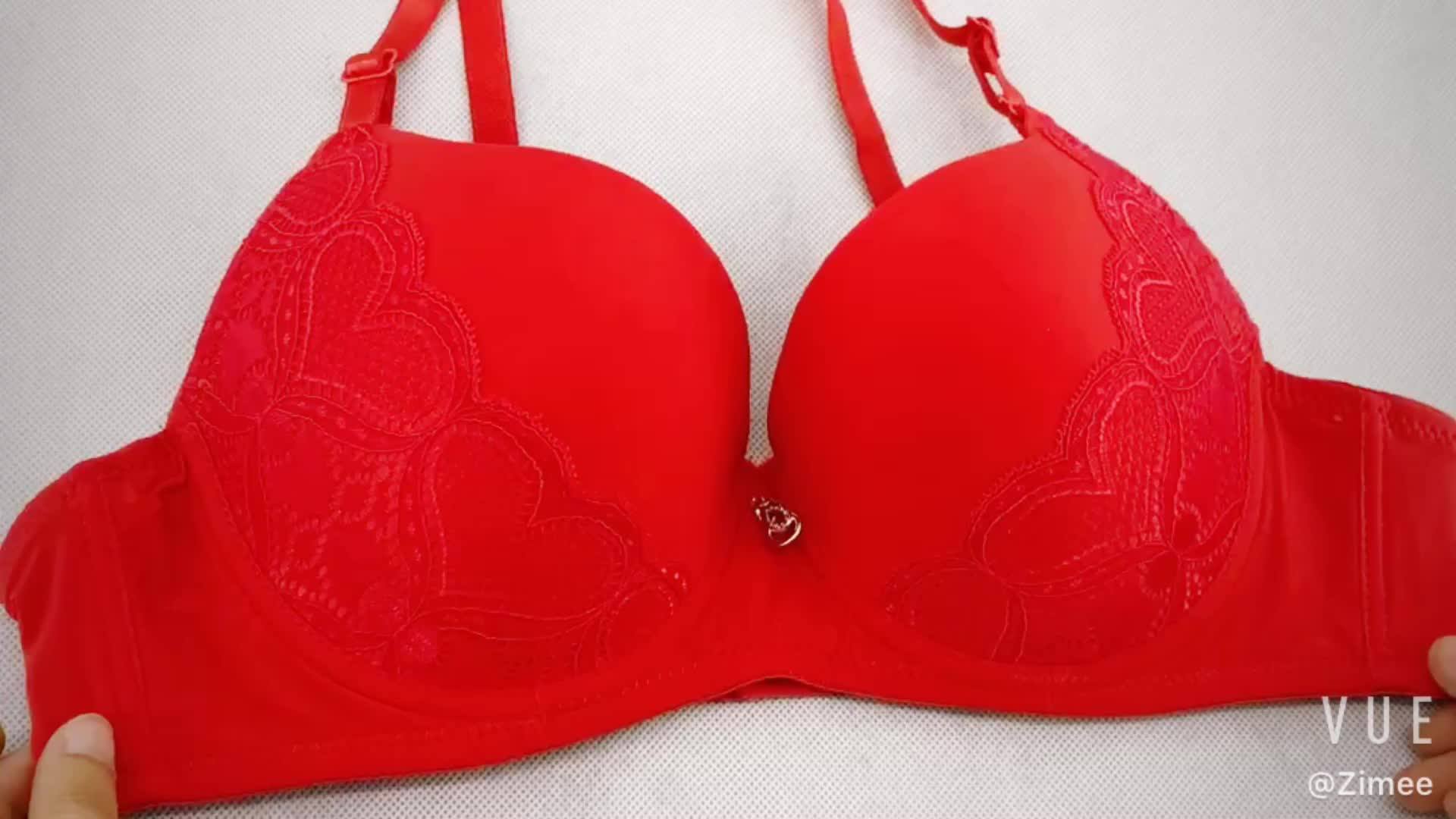 In Stock Women's Lingerie Sexy Comfortable Ladies Stylish Lace Cup Full