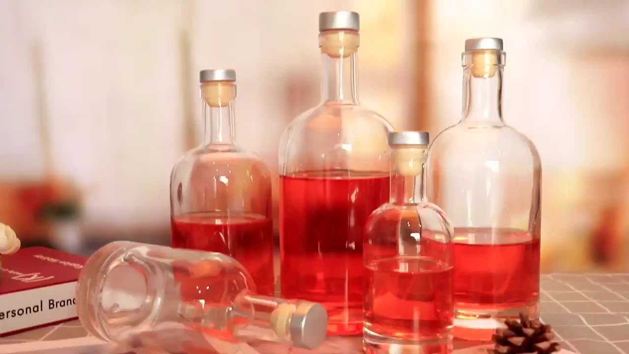 Square Flat Decal Vodka Ak47 Spirits Glass Bottle Liquor Alcohol