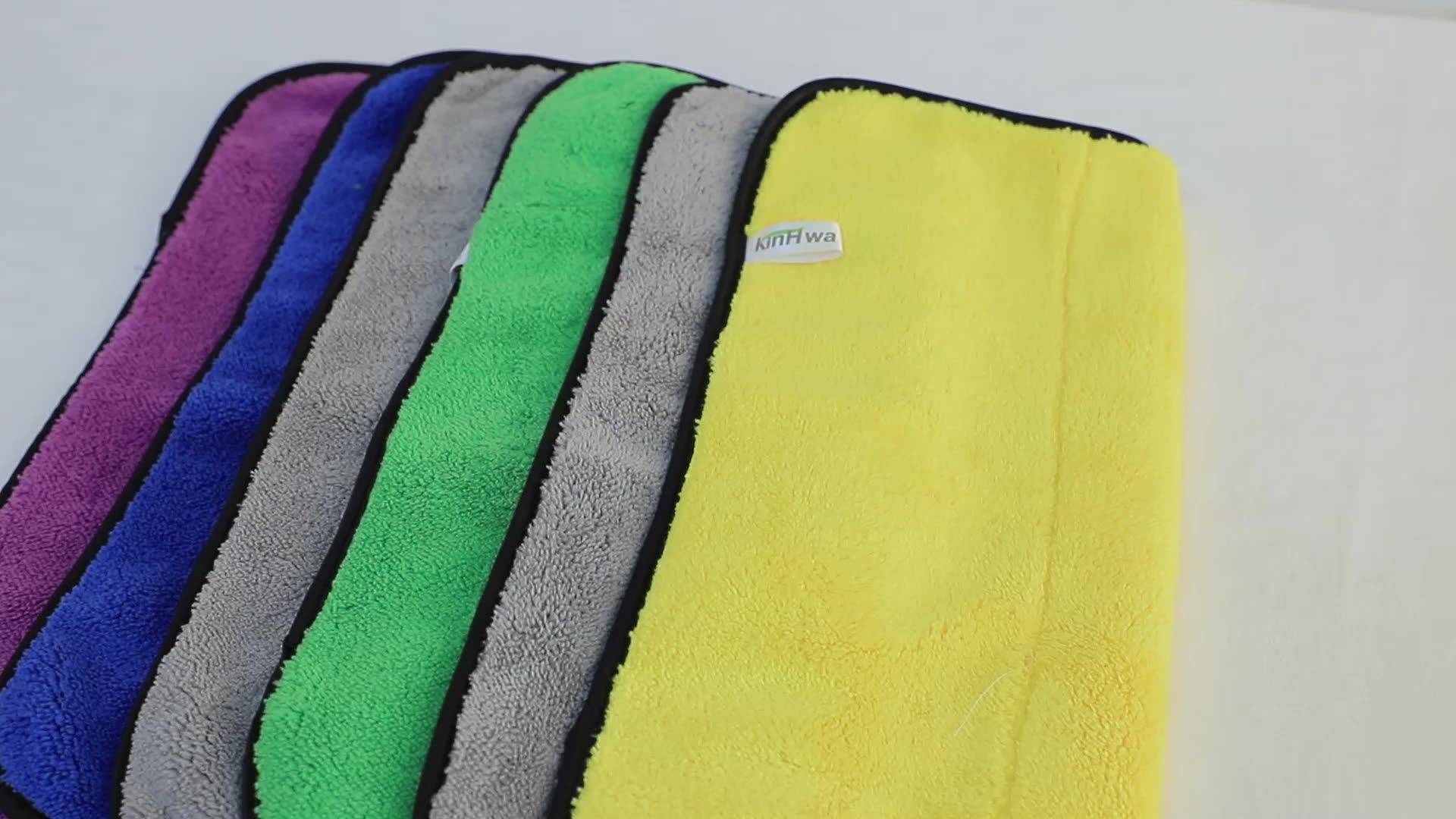 Wholesale 700gsm 16 X 16 / 24 Inches Dual Layer Microfiber Cleaning