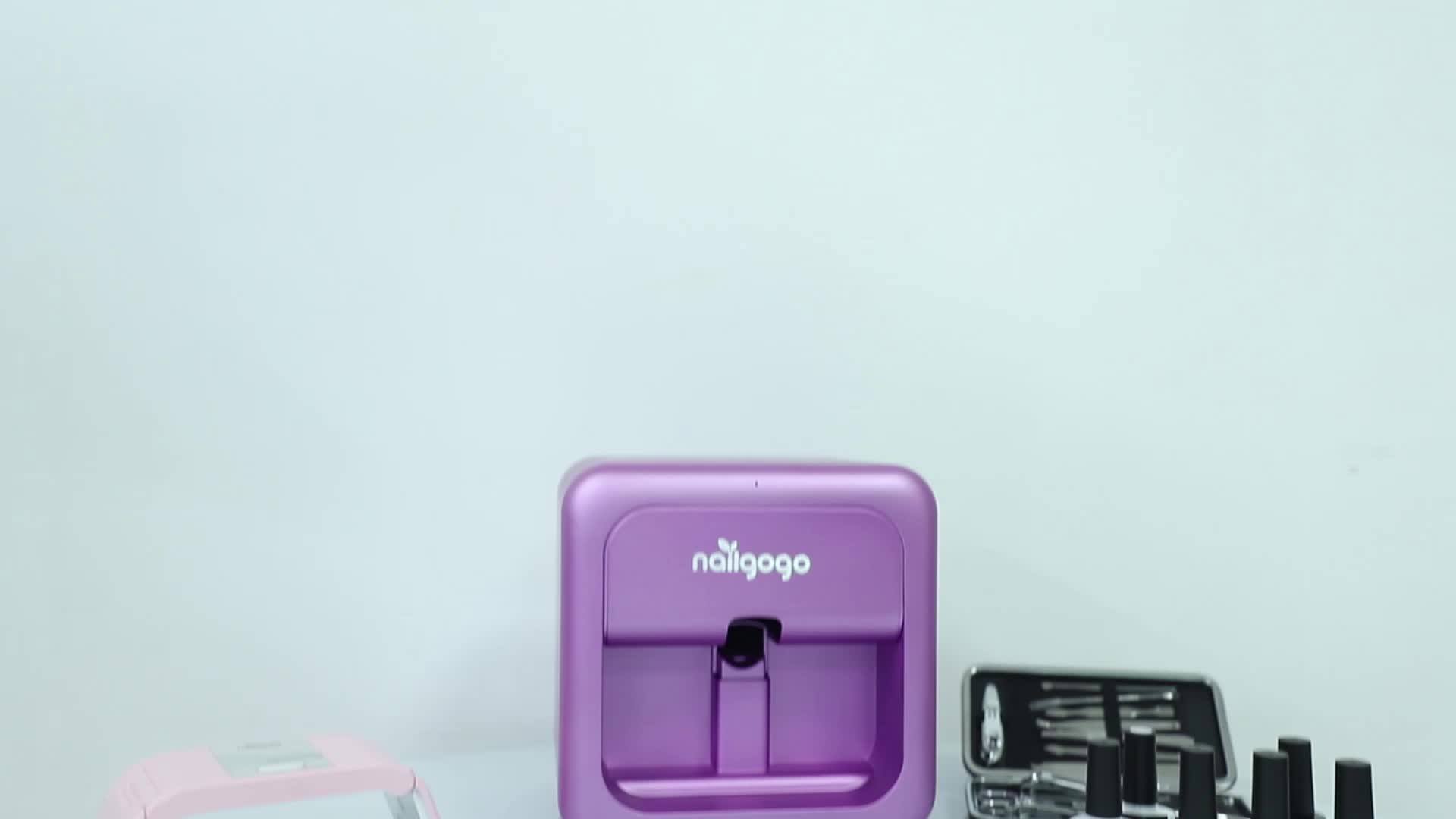 Nailgogo 3d Professional Auto Digital Finger Smart Nail Printer Mini Nail Polish Art Printer