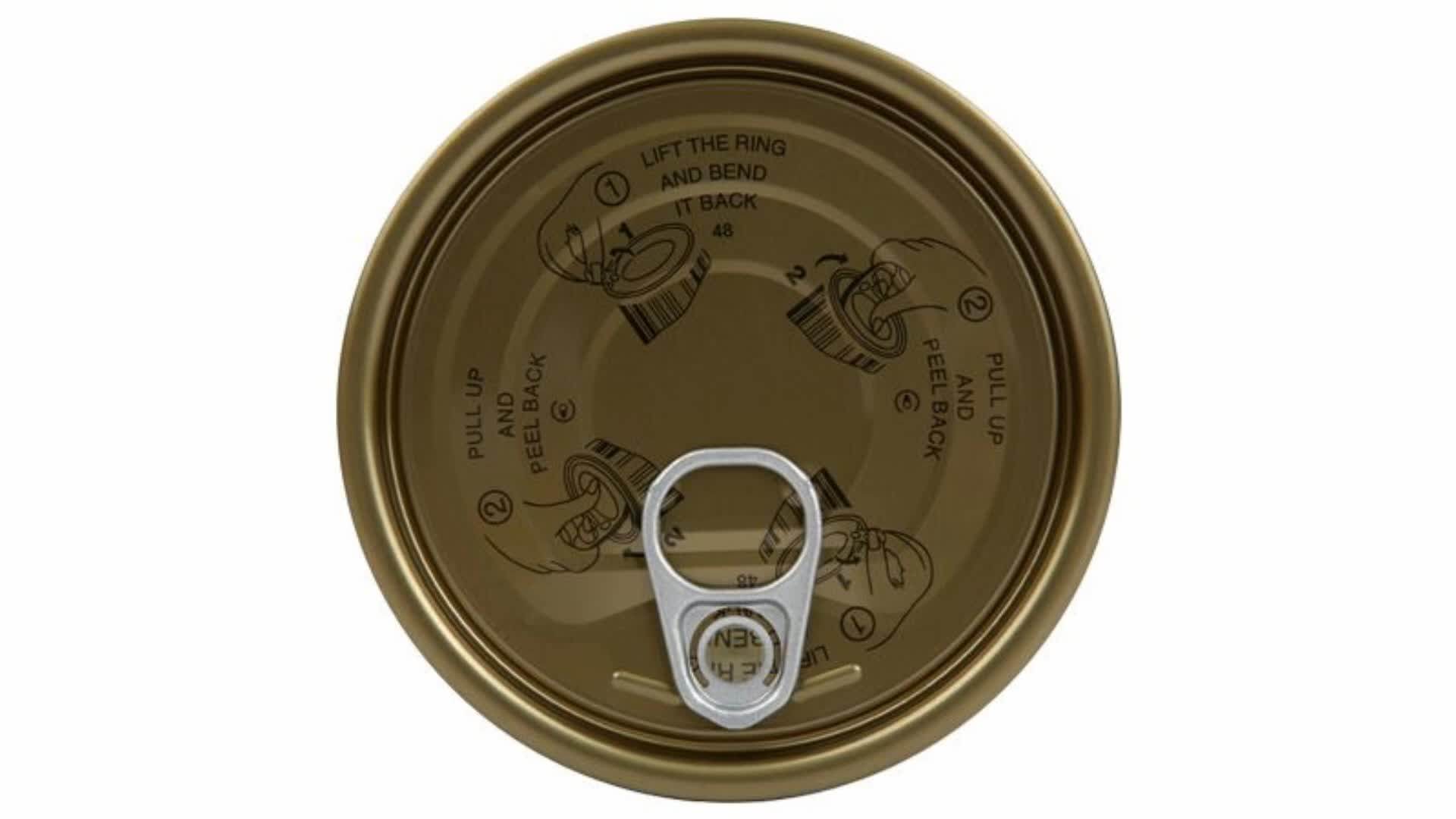 401 Full Aperture Popular Food Pop Can Tin Top Lid Easy Open Ends Buy