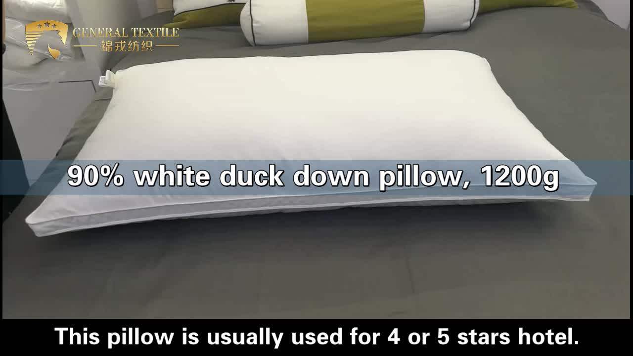 40s*40s 233t 90 White Duck Down Filling Pillow For Hotel And Home Used Buy Duck Down Pillow
