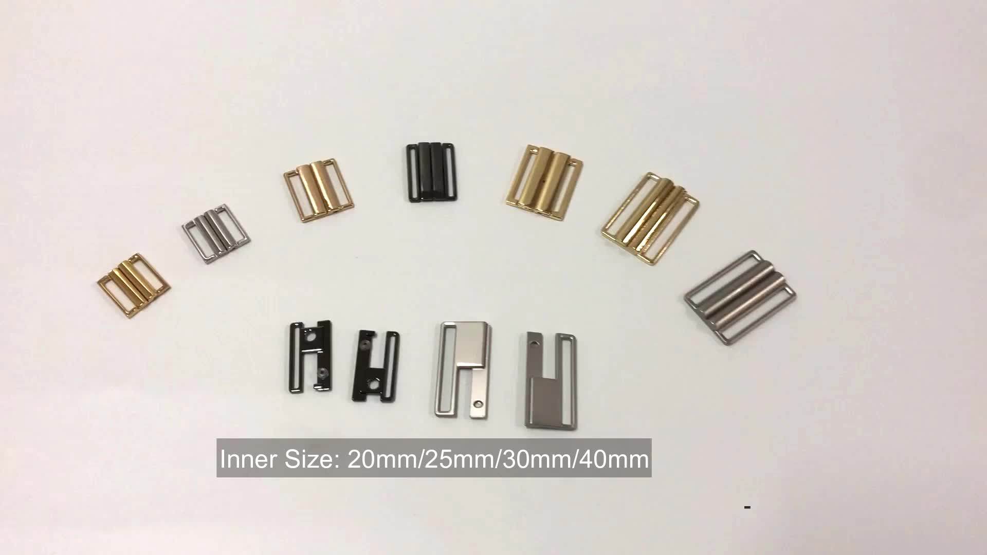 Salt Water Resistant Bikini Metal Closure Clasp Gold Swimwear Waist