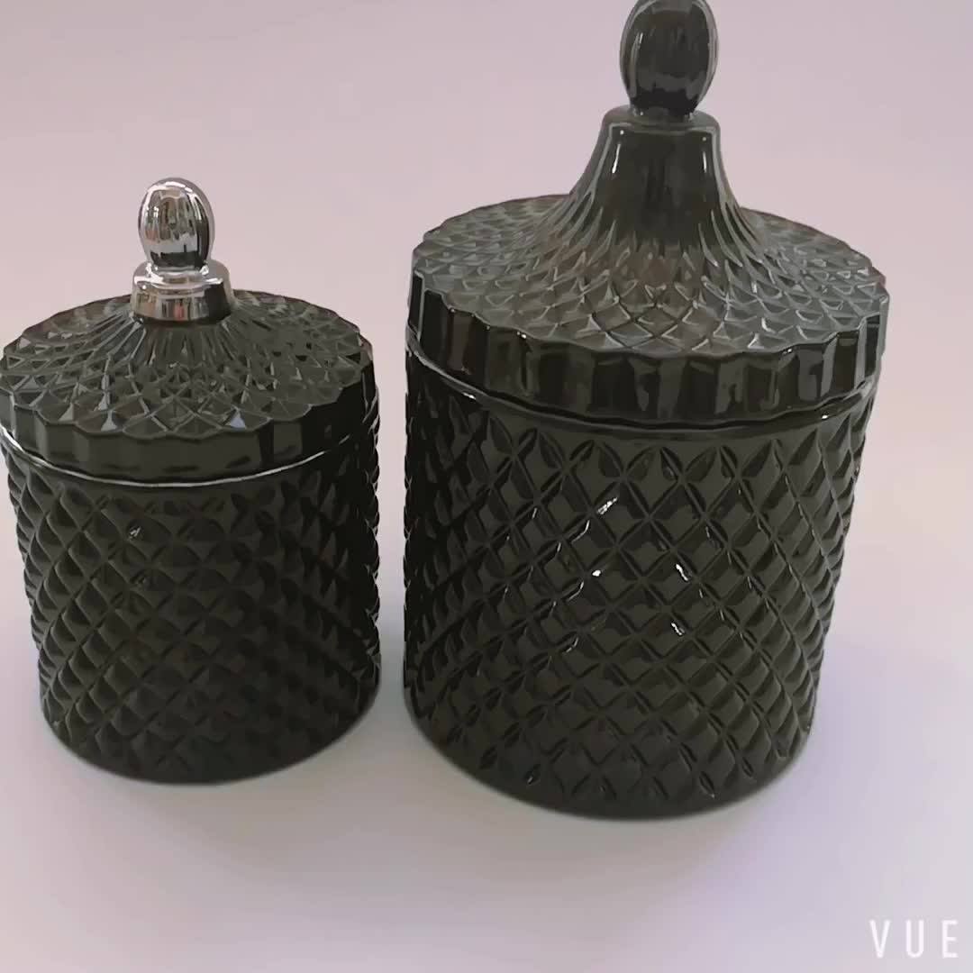 Unique Decorative Diamond Black Candle Jars Buy Black Candle Jars,Diamond Black Candle Jars