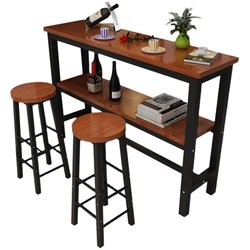 벽 바 테이블 간단한 바 테이블과 의자 홈 발코니 작은 바 밀크티 가게 긴 테이블 좁은 테이블 높은 테이블