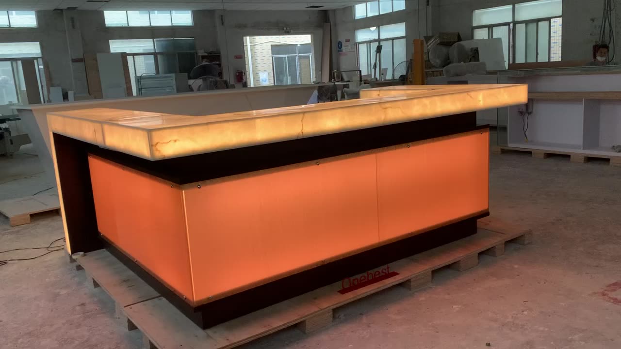 Moderno Mueble Led De Piedra Artificial Portátil,Club Nocturno