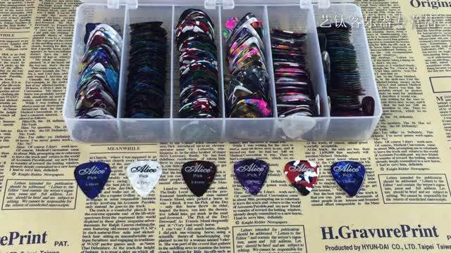 POR Médiator En Celluloïd Avec Sac Guitar Pick Bag Set Celluloid Picks Storage Pouch Holder Case