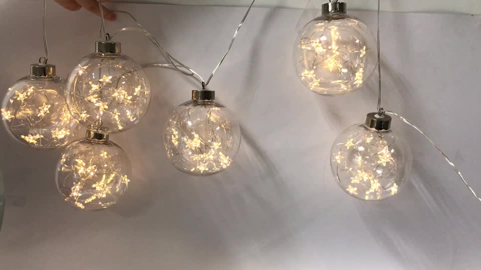 Outdoor Garden Lighted Up Christmas Balls Ornament Led Xmas Tree