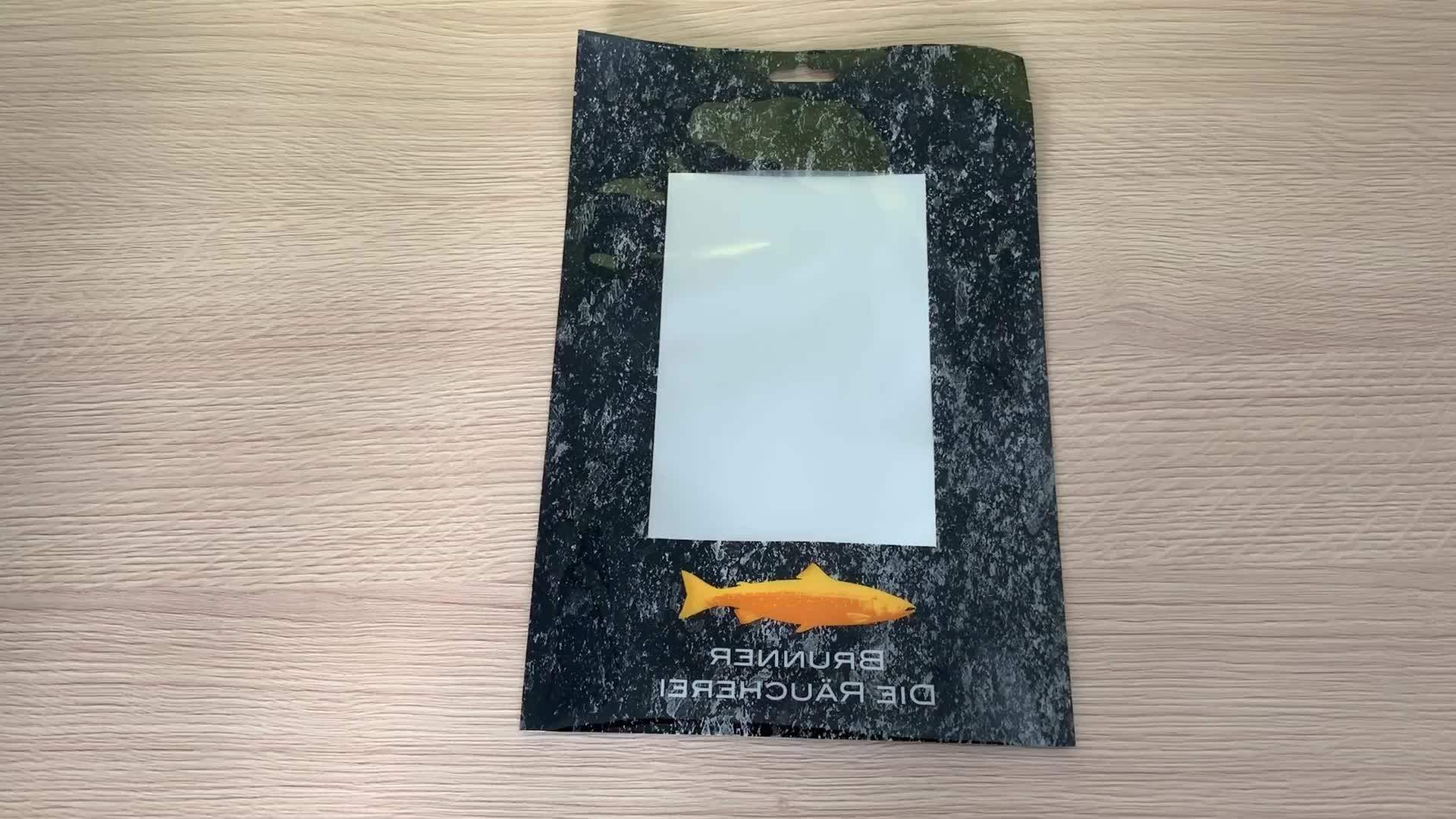 Smoked Fish Vacuum Packaging Seal Bag Vacuum Seal Pouch With Clear