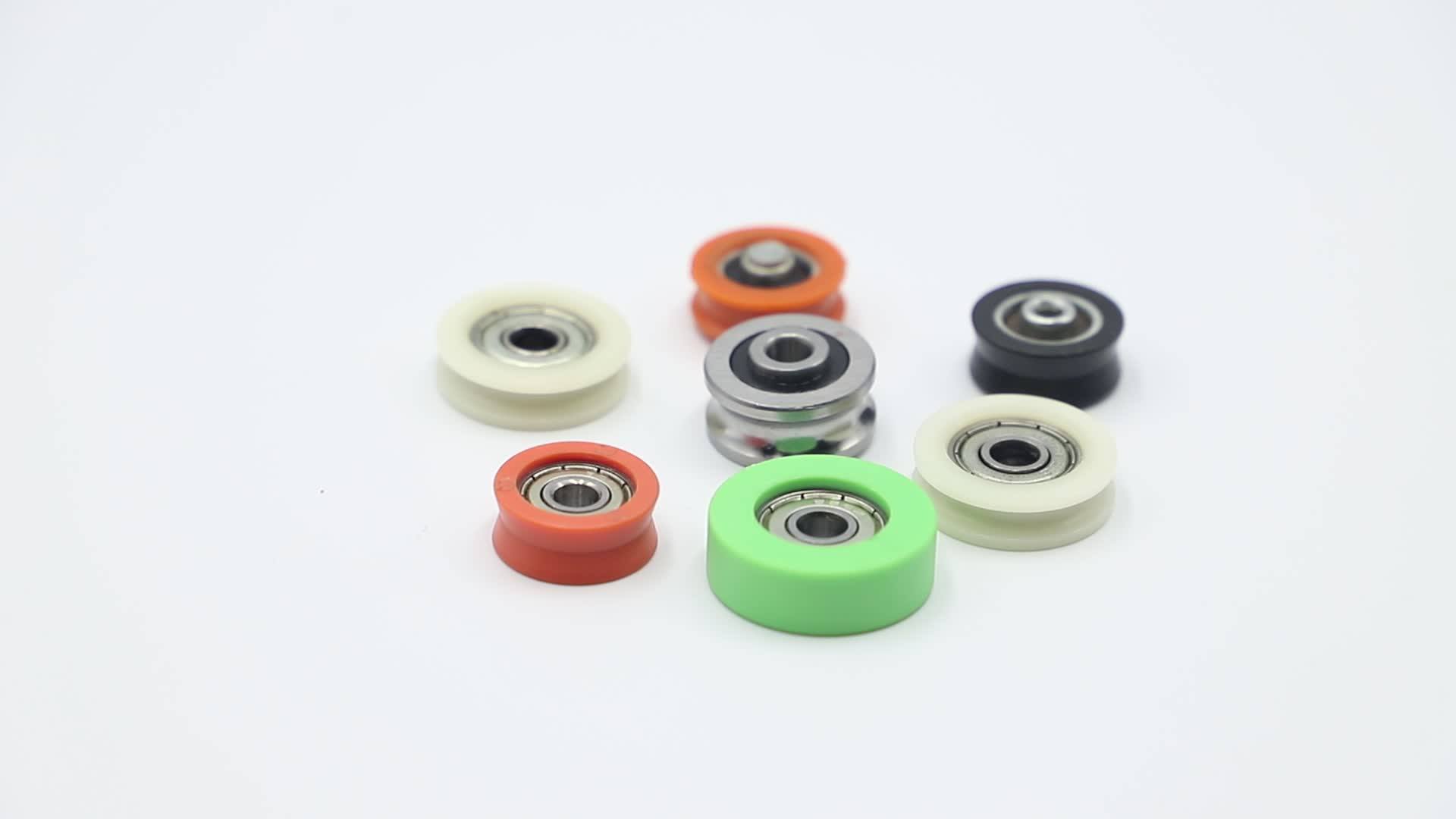 White Plastic Pulley Wheel Bearing 626zz Rowing Seat Wheel Buy