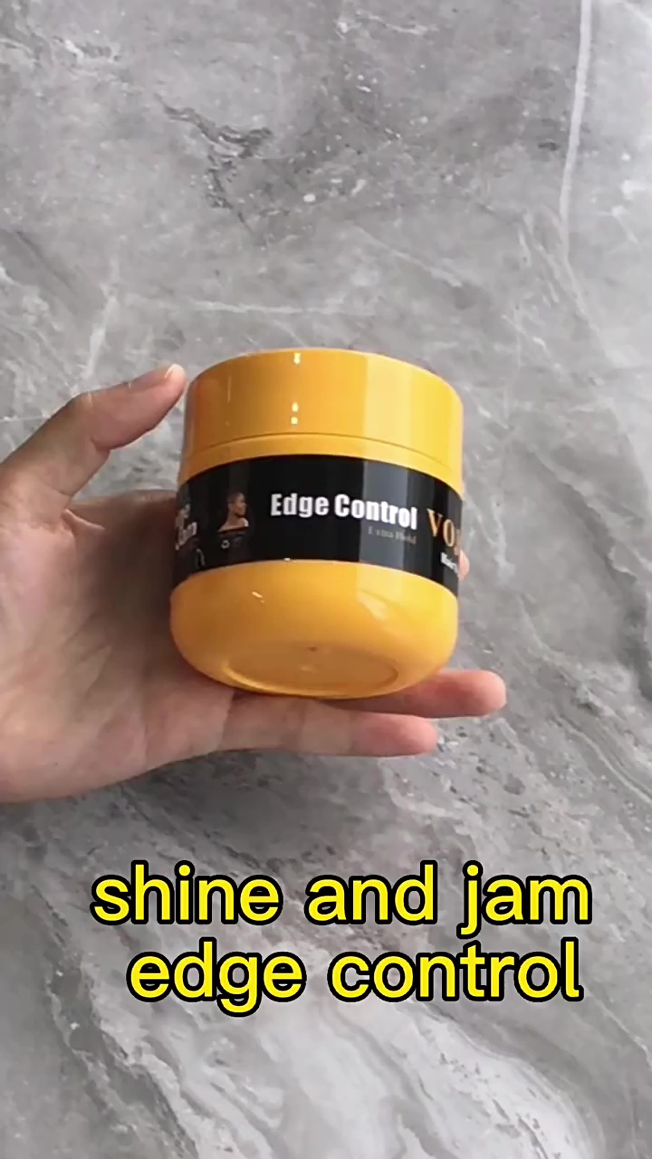 Private Label Extreme Hold Glitter Shine Jam Gel And Braiding Gel