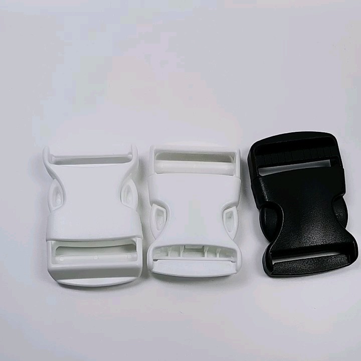 25mm High Quality White Color Plastic Side Release Buckle School Bag