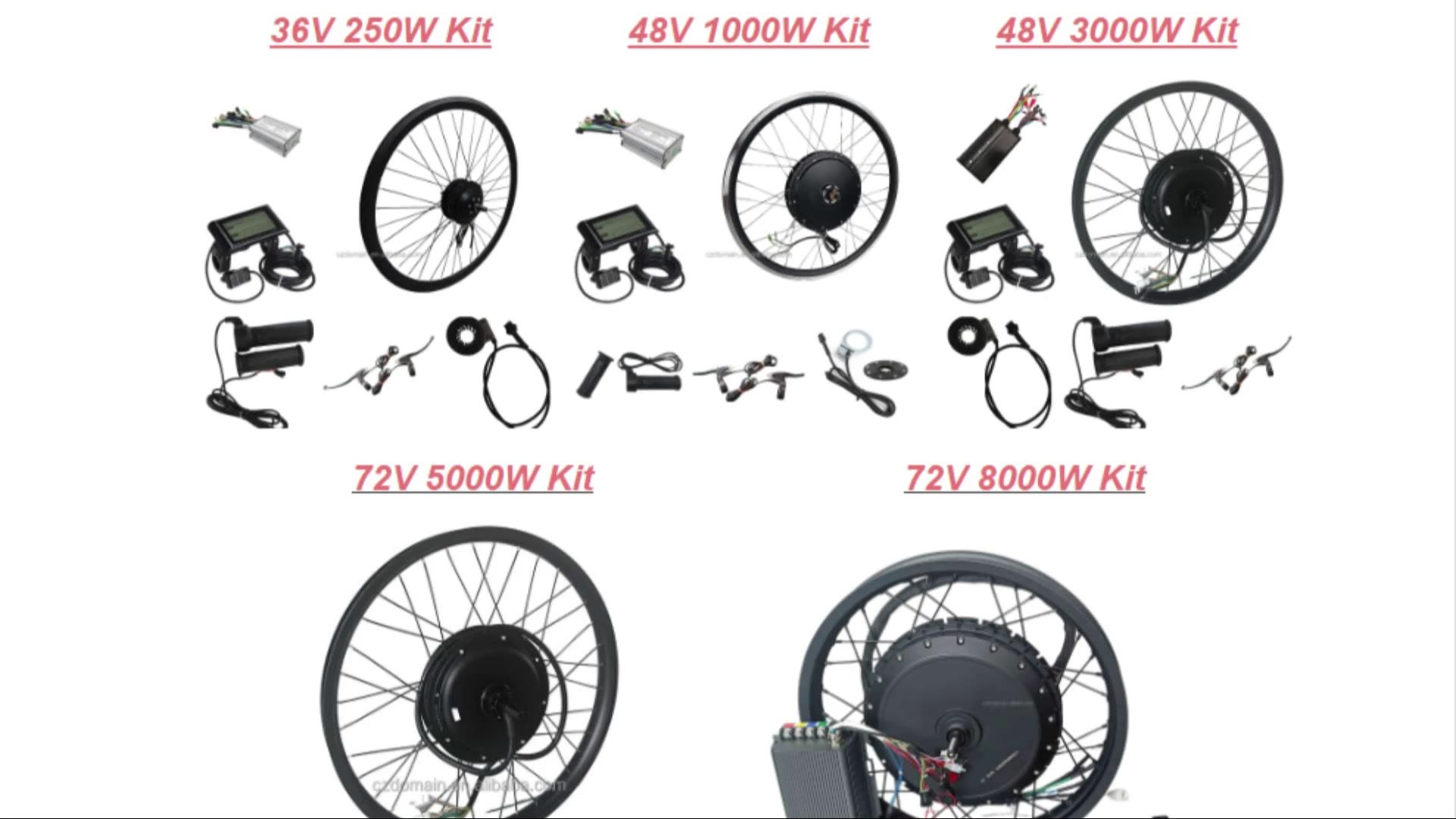 Ready To Ship Ebike 1000w 48v Ebike Electric Bike Conversion Kit 29