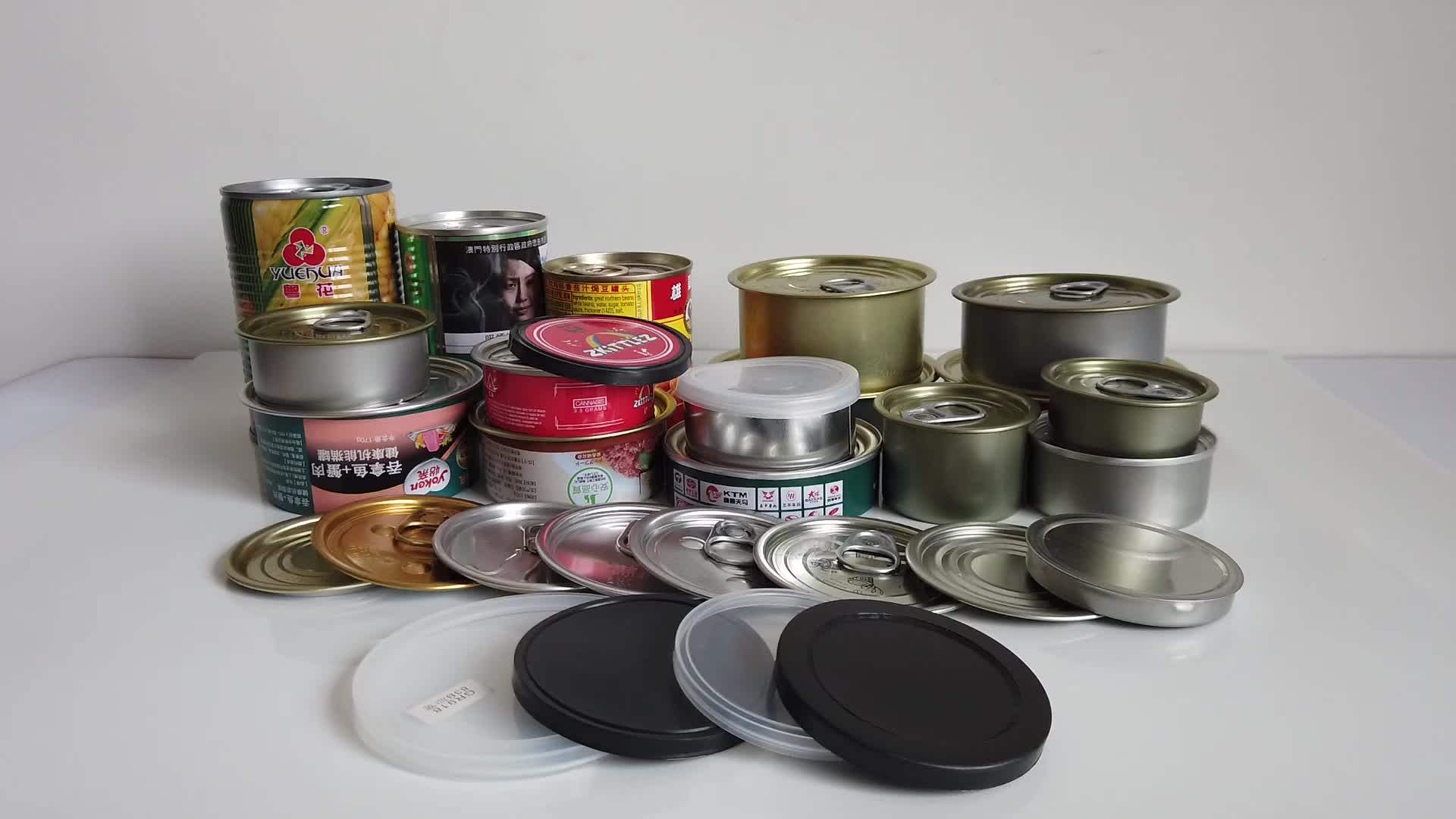 In Stock Metal Ring Pull Tin Can 100ml Empty Tuna Cans For Fish Tc