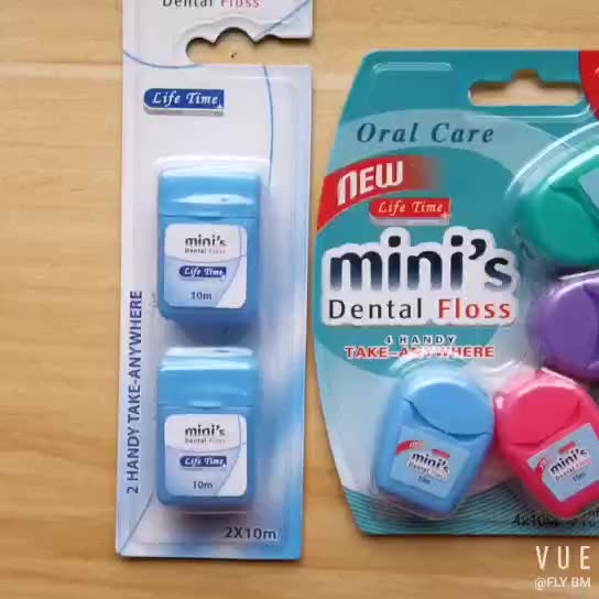 Travel Pack Dental Floss Whitening Mini Mint Dental Floss Mint Supplier