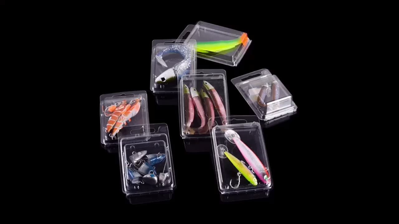 Factory Price Clamshell Packaging Fishing Lure Plastic Blister Boxes